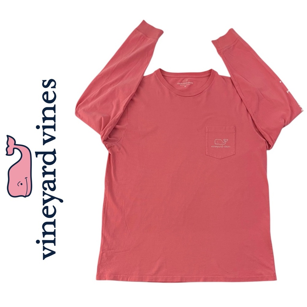 Vineyard Vines Vintage Whale Long-Sleeve Pocket Tee